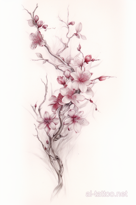  AI Cherry Blossom Tattoo Ideas 12